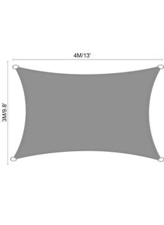 GGEROU Sun Shade Sails, Heavy Duty Outdoor Shade Canopy Cover, UV Block Canopy for Outdoor Patio Garden Backyard (Grey, 3x4M)  - Image 5