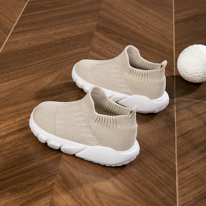 Summer And Autumn New Children'S Flying Woven Shoes Korean Style Middle And Big Children'S Running Shoes Fashion Primary School Students Casual Shoes Soft Bottom Children'S Shoes - Image 5