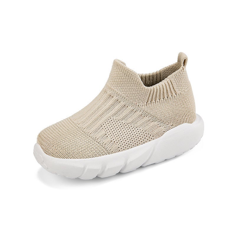 Summer And Autumn New Children'S Flying Woven Shoes Korean Style Middle And Big Children'S Running Shoes Fashion Primary School Students Casual Shoes Soft Bottom Children'S Shoes - Image 1