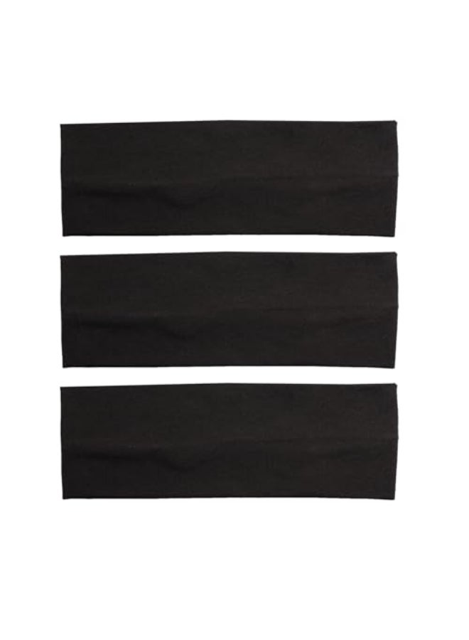 RJMBMUP Headbands for Women 3 PCS Cotton Non Slip Hair Bands Sweat Thick Headband Hair Accessories - Image 1
