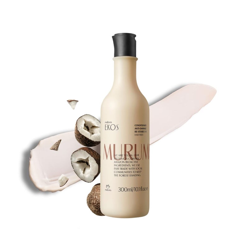 Natura - Ekos Murumuru Restoring Conditioner - Anti-Damage - Hair Detangler & Moisturizer - Combat Dryness - Vegan Hair Care - Brazilian Beauty Secrets - Personal & Self Care - 10.1 fl oz (300ml) - Image 1
