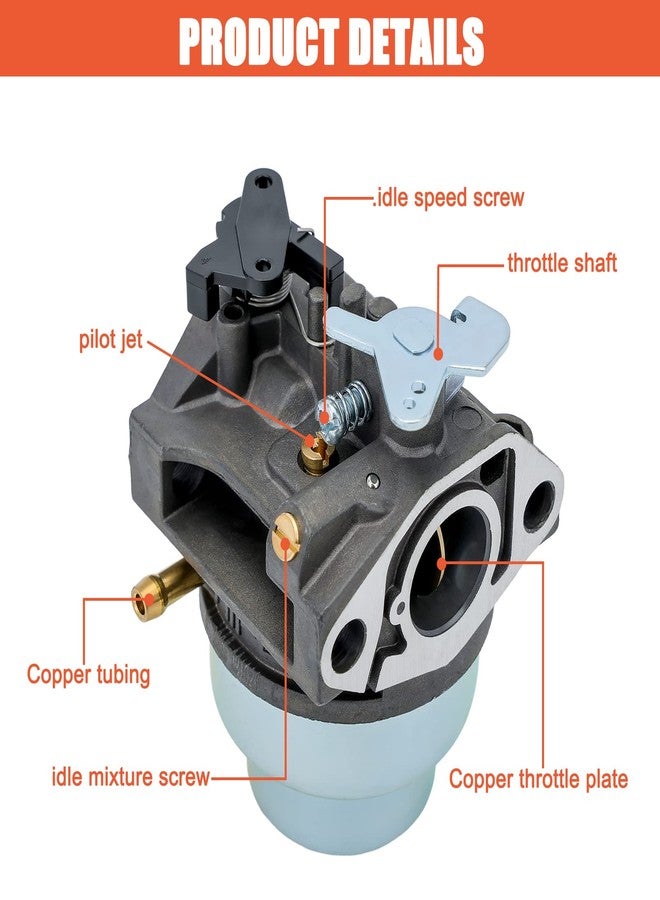 Hipa GCV160 Carburetor for Honda GCV160A GCV160LA GCV160LE GCV160LA0 Engine HRT216 HRB216 HRR216 HRS216 HRZ216 Lawn Mower Pressure Washer 16100-Z0L-023 16100-ZM0-804 - Image 4