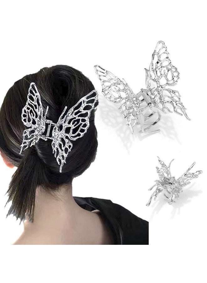 Butterfly Hair Clips Butterfly Claw Clips Silver Hair Clips 2Pcs Y2K Accessories Hair Clips For Women Hair Clips Moving Butterfly Hair Clips - pzsku/Z083B7FDF9EF6FBC407D7Z/45/_/1696664697/3316e0ca-1db5-4e10-b885-5d411a879a21