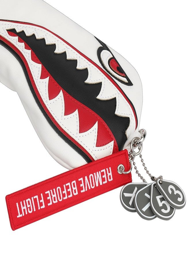 SHABIER New Flying Tiger Warshark Golf Head Cover for Golf Head Club Available for Driver/Fairway/Hybird Club (One Set(1Dr+1Fa+1Hy)) - Image 5