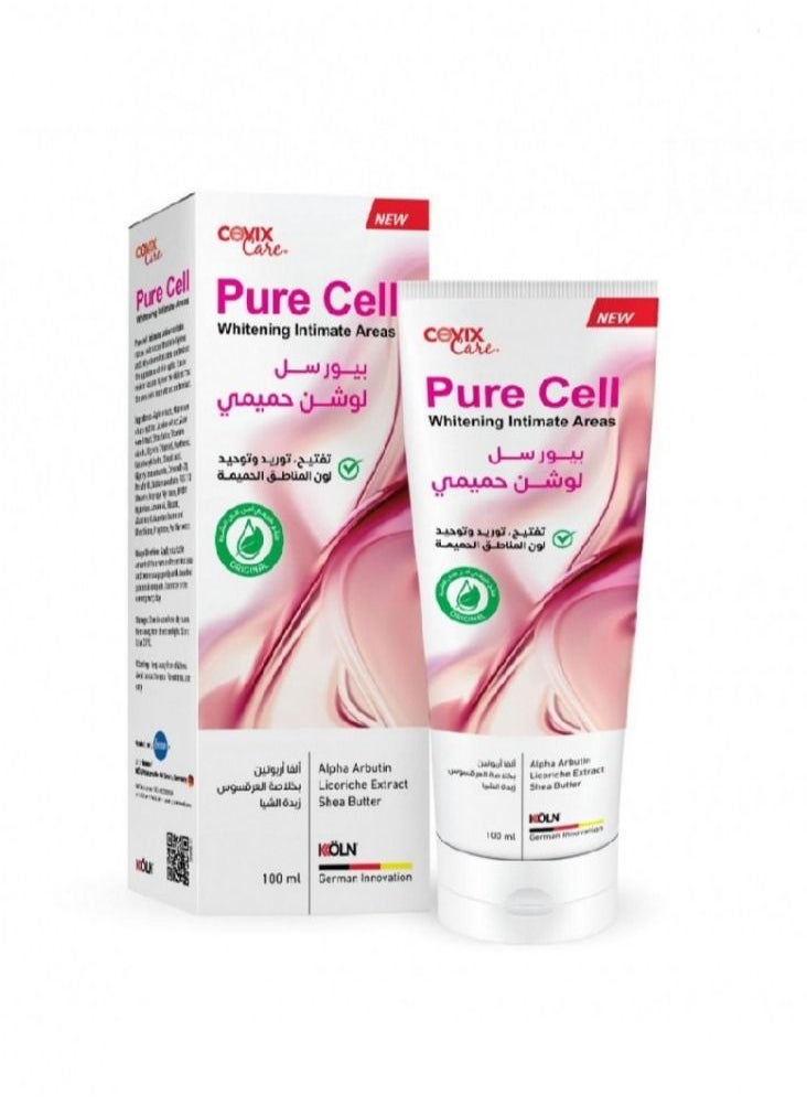 covix - Pure Cell Intimate Areas Whitening Lotion Alpha Arbutin Licorice And Shea Butter Extract 100ml - Image 1