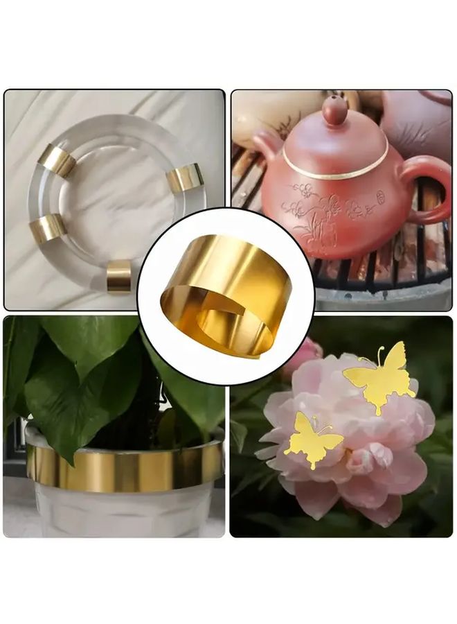 Brass Sheet Roll 39.37 Inch Length Golden Finish For DIY Jewelry And Crafts - Image 3
