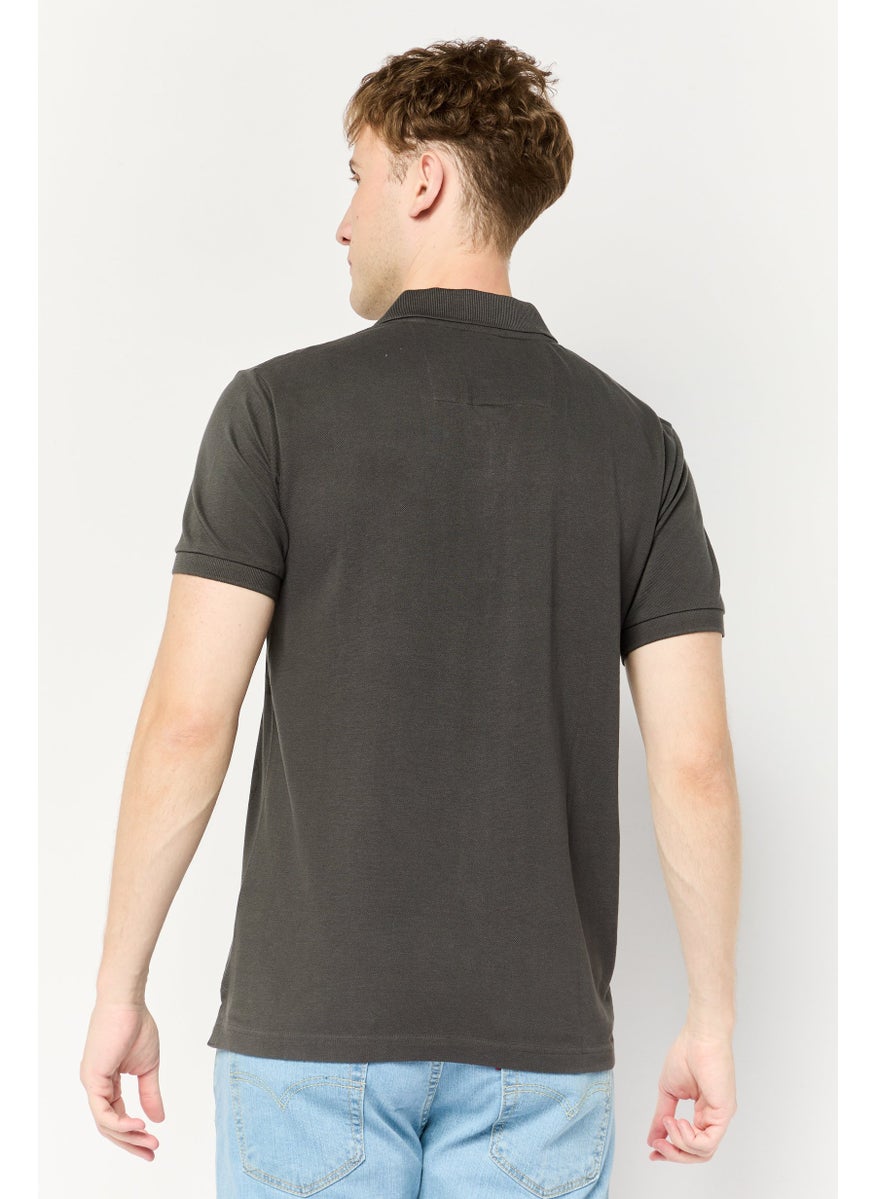 La Martina Men Regular Fit Embroidered Logo Short Sleeves Polo Shirt, Grey  - Image 4
