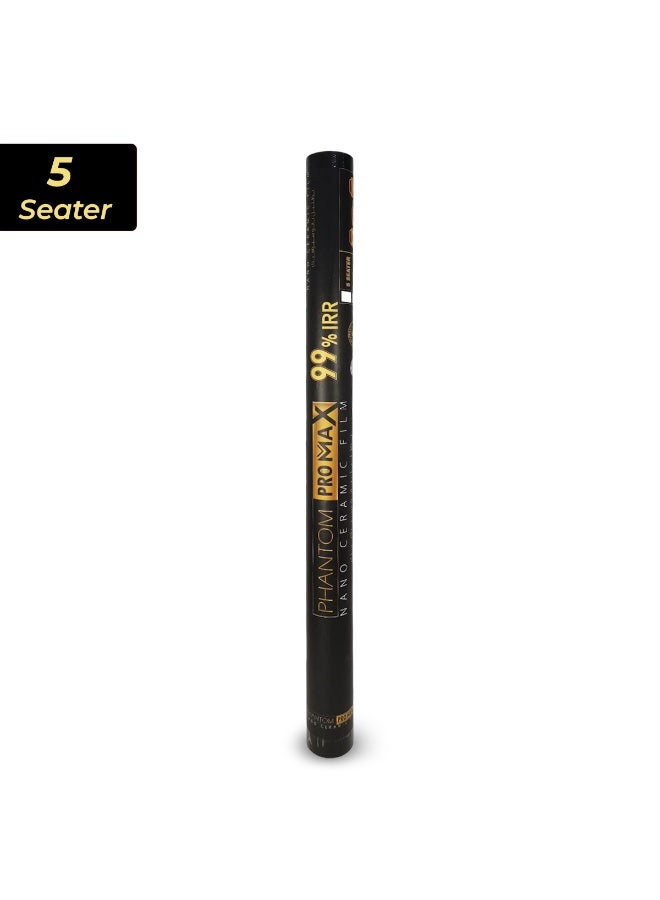 فانتوم فيلم تظليل النوافذ Phantom Pro Max Nano Ceramic - عائد داخلي 99%، ضمان 6 سنوات، عزل عالي (طقم 5 مقاعد) - Image 1