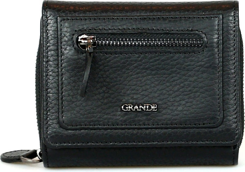 2744 Genuine Leather Women's Wallet Black
