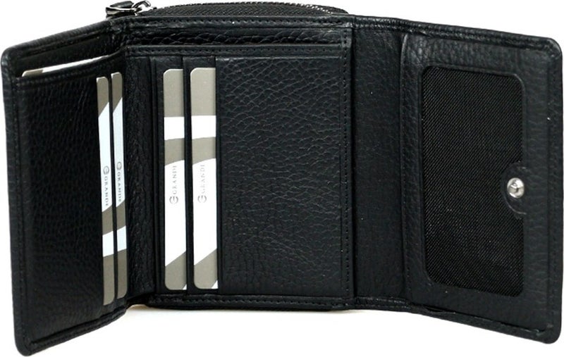 2744 Genuine Leather Women's Wallet Black