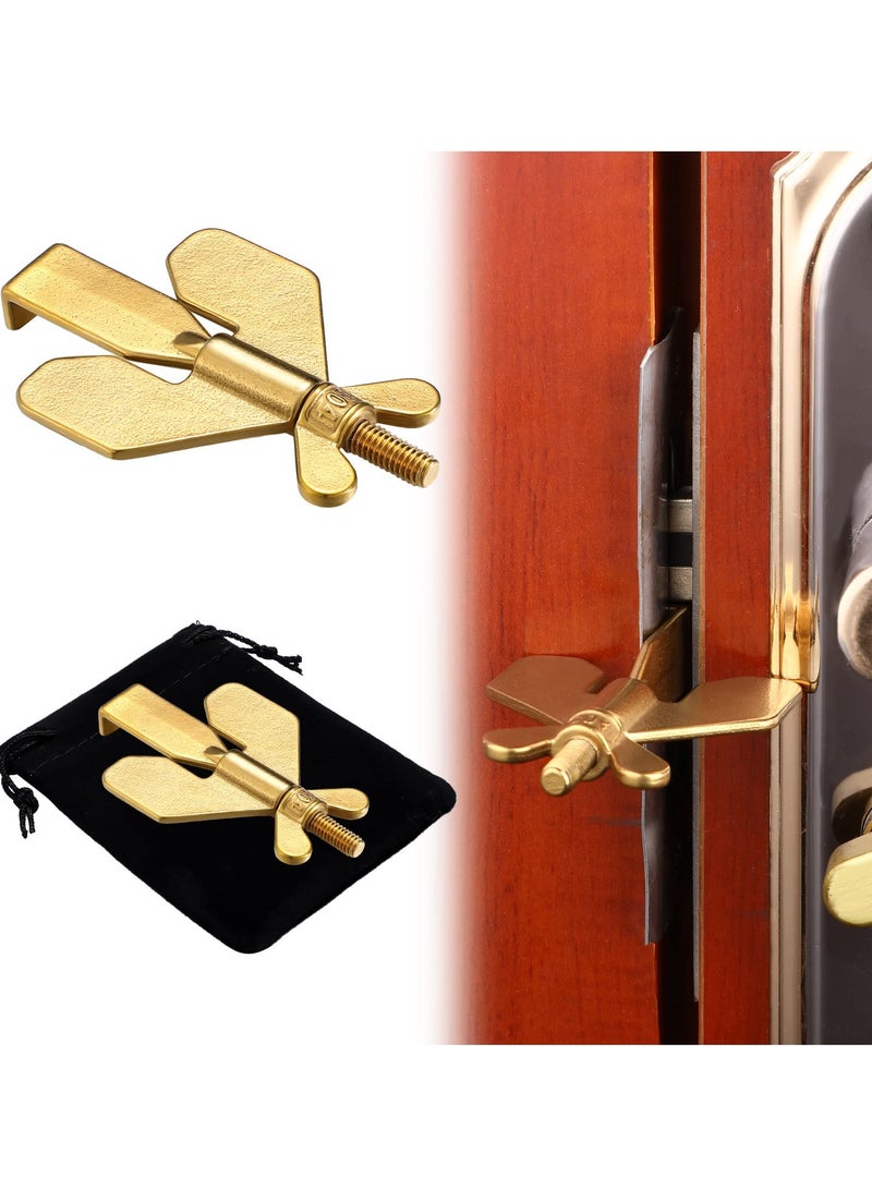 Portable Door Lock, Home Security Door Locker Travel Lockdown Locks for Additional Safety and Privacy Security Devices for Traveling Hotel Home Apartment - Image 1