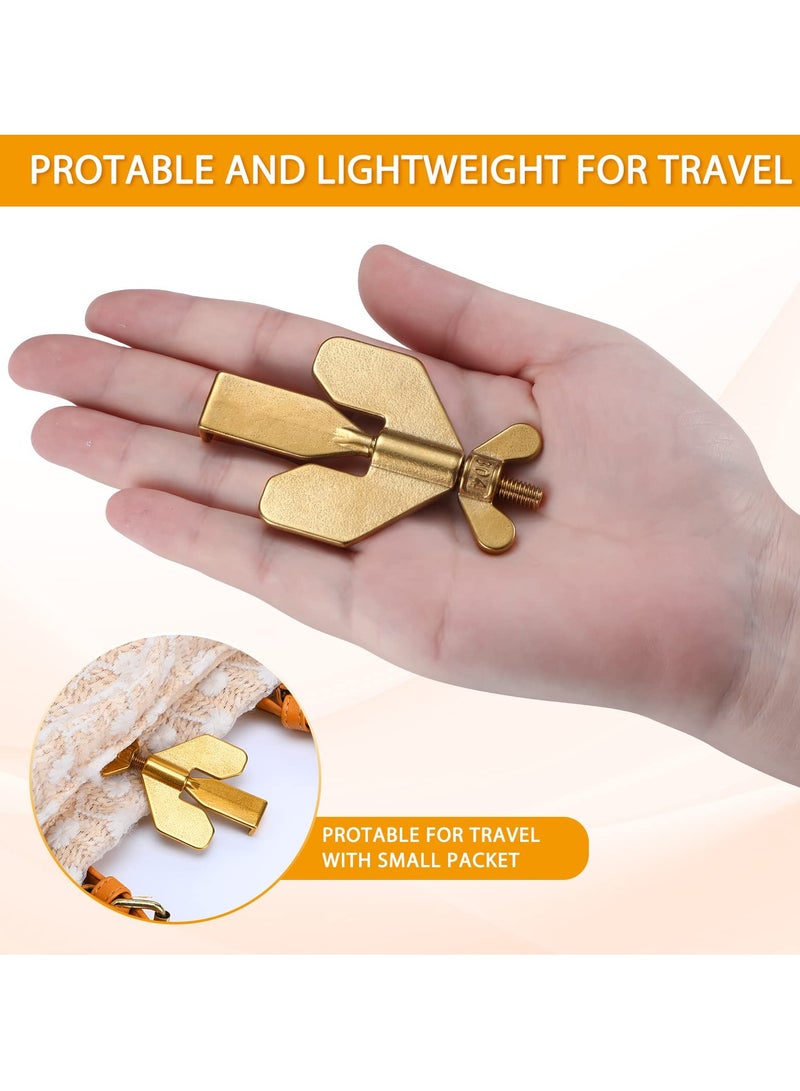 Portable Door Lock, Home Security Door Locker Travel Lockdown Locks for Additional Safety and Privacy Security Devices for Traveling Hotel Home Apartment - Image 4