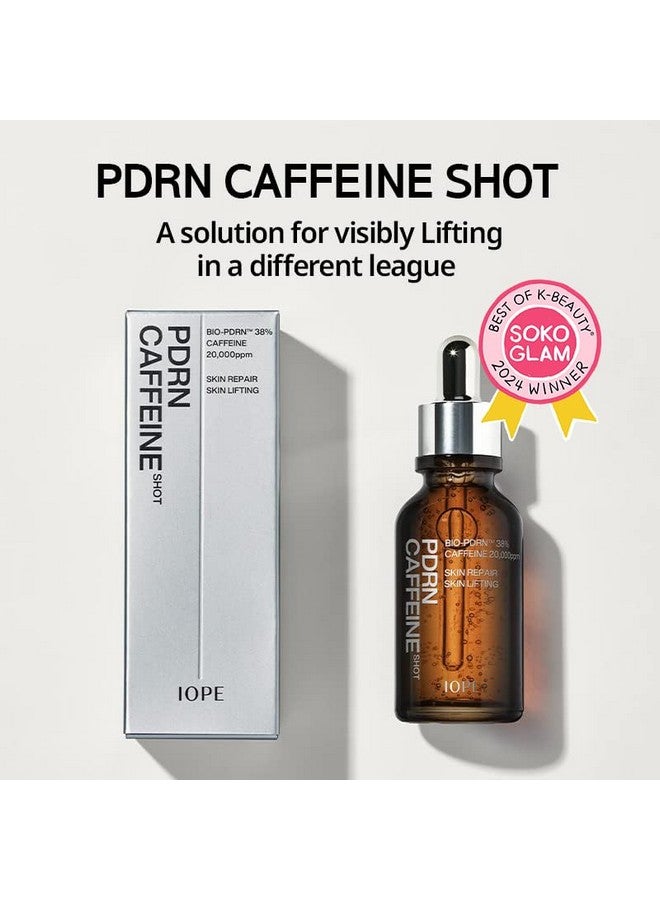 IOPE BIO-PDRN Caffeine Shot Face Serum - Plant Based Anti-aging Serum, Structural Lifting Visibly for Wrinkle Care, Hydrating with Caffeine for Saggy Skin, 1.01 fl oz - Image 2