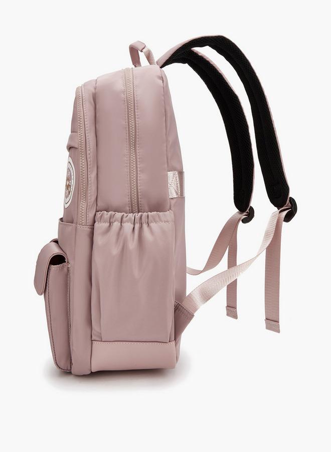 Lee Cooper Logo Print Backpack With Padded Shoulder Straps - Image 2