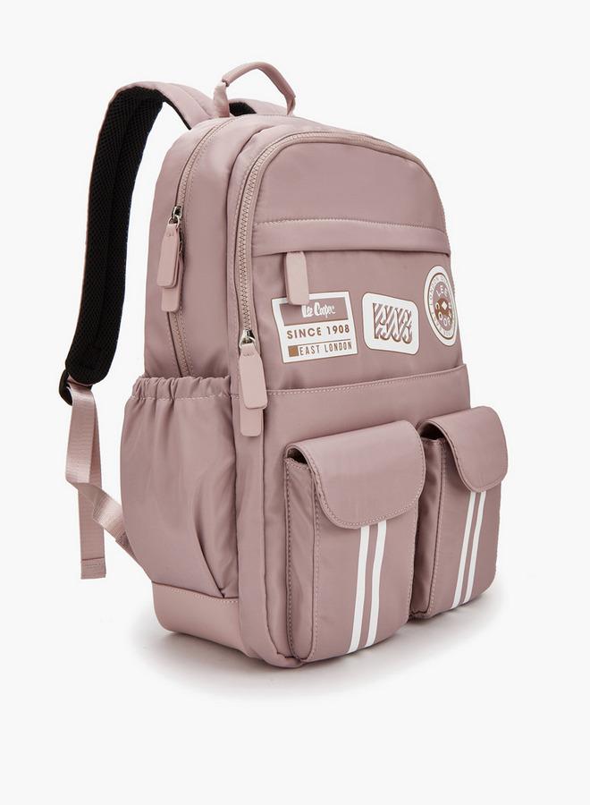 Lee Cooper Logo Print Backpack With Padded Shoulder Straps - Image 3