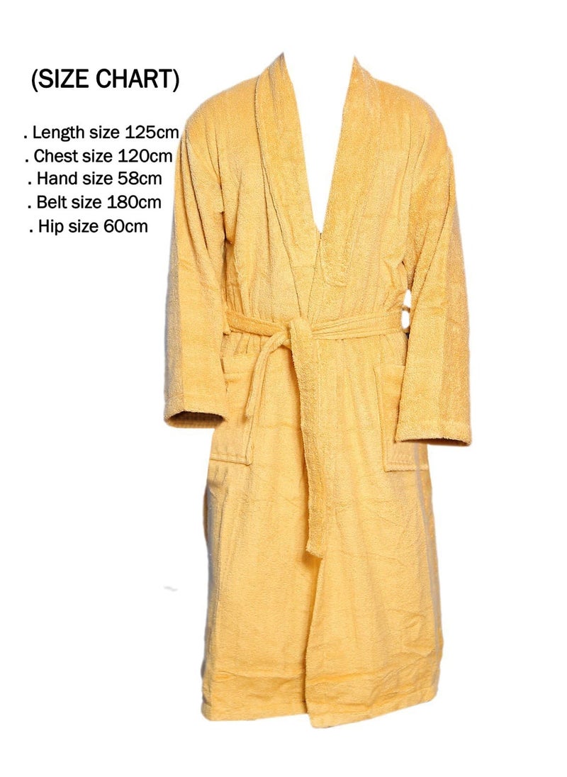 AZM TOWEL Zero twist cotton bathrobe 450 GSM High Quality Super luxury, high absorbent Size L/XL  - Image 2
