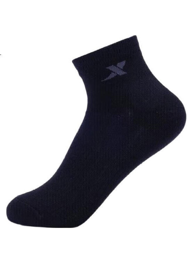 XTEP جوارب رجال Xtep، جوارب رياضية جافة وصديقة للبشرة، عبوة مكونة من خمسة أزواج، ألوان مختلطة، جوارب بلون موحد، تمتص الرطوبة وتزيل العرق - Image 3