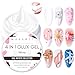 Makartt White 3d Gel Nail Art: 4-in-1 3d Nail Gel Sculpting Gels White Non-sticky for Extension, 15ML Solid Builder Nail Gel UV Glue for Acrylic Tips, Rhinestones & Sculpture Gels for Nails Salon Home - Image 2