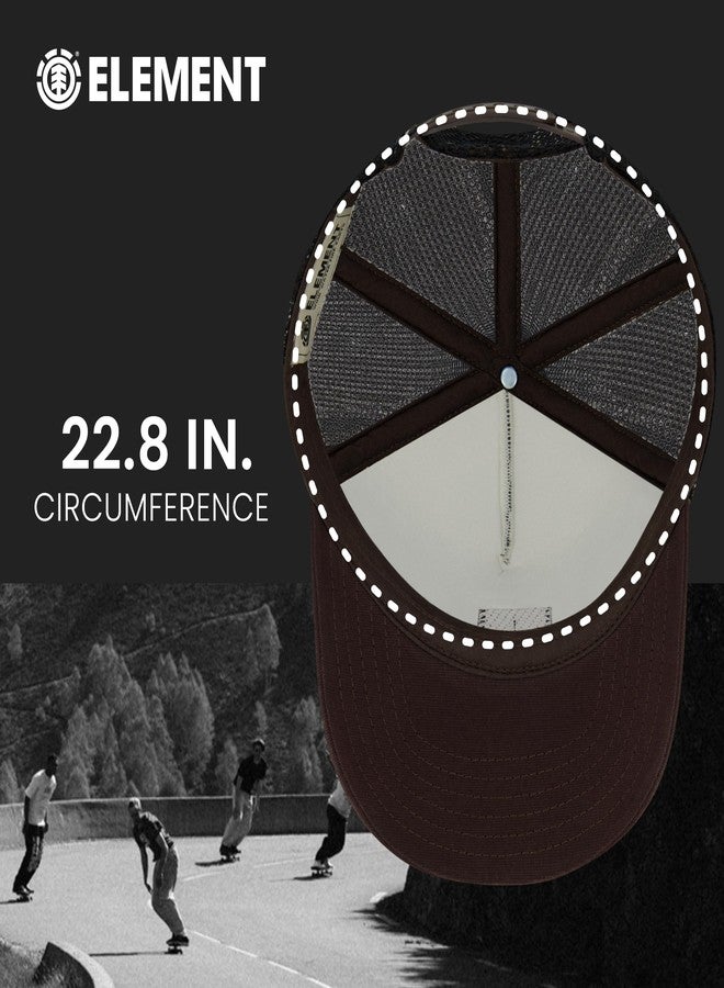 Element Trucker Hat, Adult Baseball Cap with Curved Brim, Dark Olive, One Size - Image 5