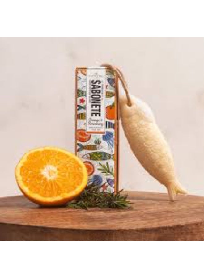 كاستيلبل صابون كاستيلبيل على شكل سردين على حبل بالبرتقال وإكليل الجبل 80 جرام - Image 3