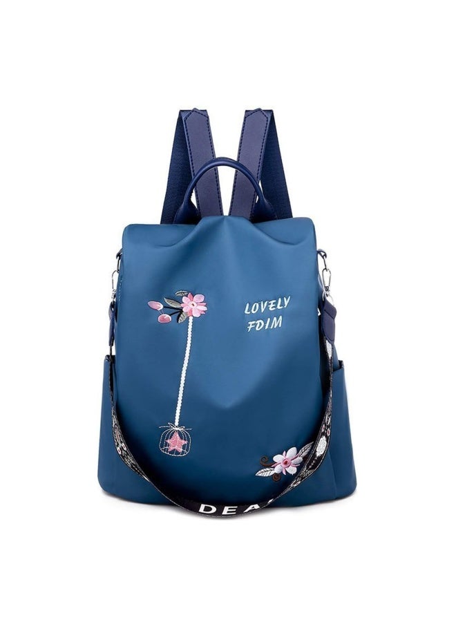 حقيبة ظهر نسائية مضادة للسرقة، حقيبة مدرسية من النايلون ذات سعة كبيرة للسيدات، حقيبة ظهر حقيبة كتب، حقيبة كتف، للفتيات وطلاب الجامعات، حقيبة يد مقاومة للماء وحقيبة جانبية للتسوق في الحرم الجامعي - Image 1