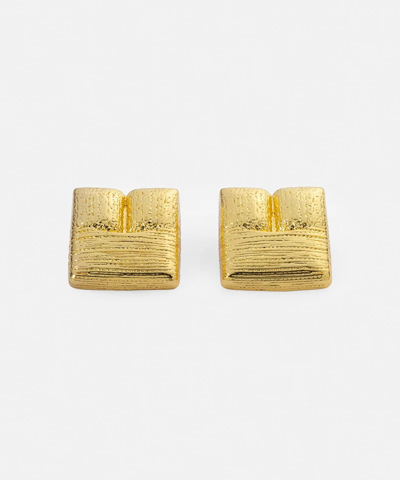Ipekyol Textured Metal Earrings