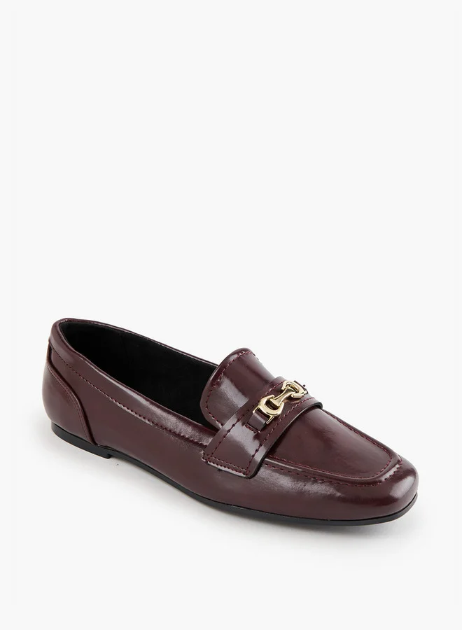 سيليست Women's Horsebit Detail Slip-On Loafers