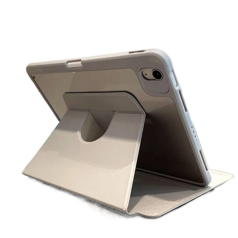 حافظة آيباد دوارة متوافقة باللون بنفسجي مع iPad 10th Gen / iPad 10.2 مع حامل قلم للاستخدام الخارجي سهل الحمل للتخزين العملي - Image 2