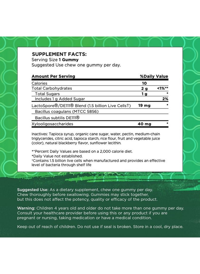Swanson Probiotic + Prebiotic Gummies - Digestive Support Supplement Promoting Digestive Function & Bowel Regularity - Helps to Support Immune Health - (BlackBerry, 60 Gummies) - Image 4