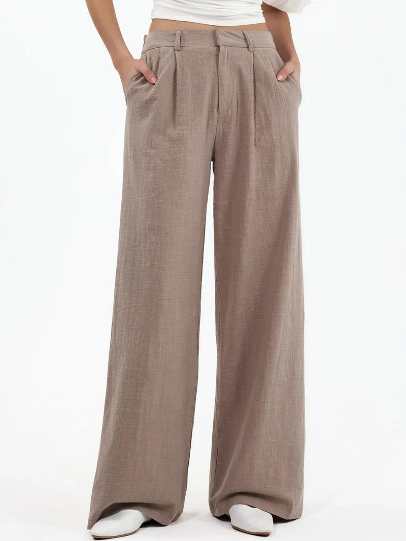 هيكاب High Waist Wide Leg Palazzo Pants
