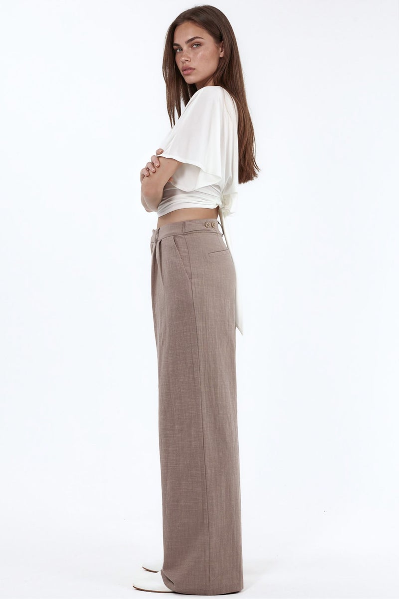 HICCUP High Waist Wide Leg Palazzo Pants - Image 5