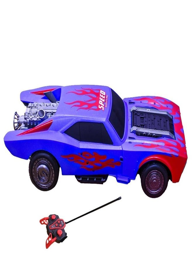 Giptoc 1:14 RC Sport Car - Four-Way Remote Control Racing Car with Lights | High-Speed Simulation Toy Car for Kids - Image 3