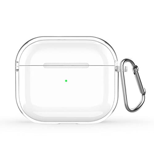 KACA Silicone Soft Case Cover with Keychain for Airpods Pro 2 Case (2023/2022), AirPods Pro 2nd Generation Cover (Transparent) - Image 1