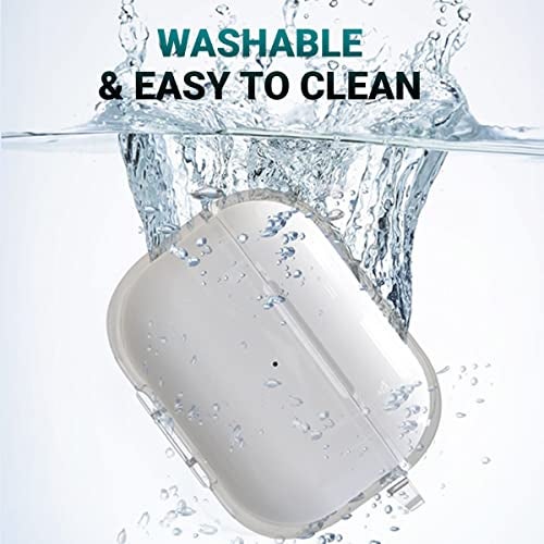 KACA Silicone Soft Case Cover with Keychain for Airpods Pro 2 Case (2023/2022), AirPods Pro 2nd Generation Cover (Transparent) - Image 4