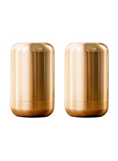Excefore 2 pcs Tea Canister, Travel Portable Sugar Tea Storage Jar,  Food Storage Container, Airtight Empty Tins Kitchen Condiment Container,for Kitchen Sugar Coffee  - Image 1