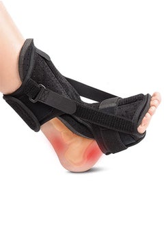 1-Piece Plantar Fasciitis Night Splint Brace with Soft Memory Foam Pad Ankle Brace for Relief Achilles Tendonitis Relief Foot Drop Heel Arch Pain Support