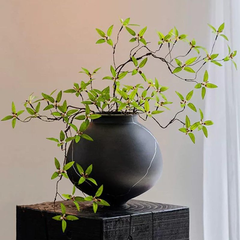 Melorca&Guilla Artificial Plants,2PCS 43.3" Green Faux Branches for Vase,Faux Greenery Stems Vase Branches Fake Plants Artificial Branches for Shop Garden Office Home DÃ©cor (2, Myrtus communis) - Image 1