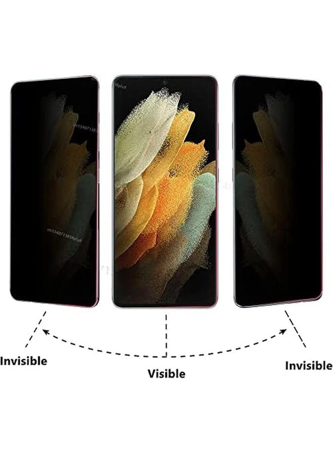 إيروريكس واقي شاشة S22 Ultra متوافق مع حافظة Samsung Galaxy S22 Ultra واقي شاشة للخصوصية خالٍ من الفقاعات مع تغطية كاملة وغطاء شفاف (1 قطعة بالإضافة إلى قطعتين) - Image 5