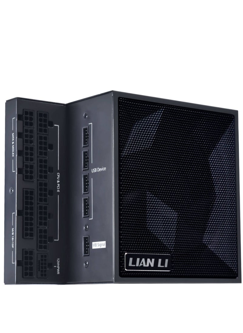 Edge L-Shape Fully Modular Power Supply, 1000W Power, 80 Plus Platinum Certification, 120mm FDB Fan, ATX 3.0 & 3.1 Compliant, PCIe 5.1 Support, Active PFC