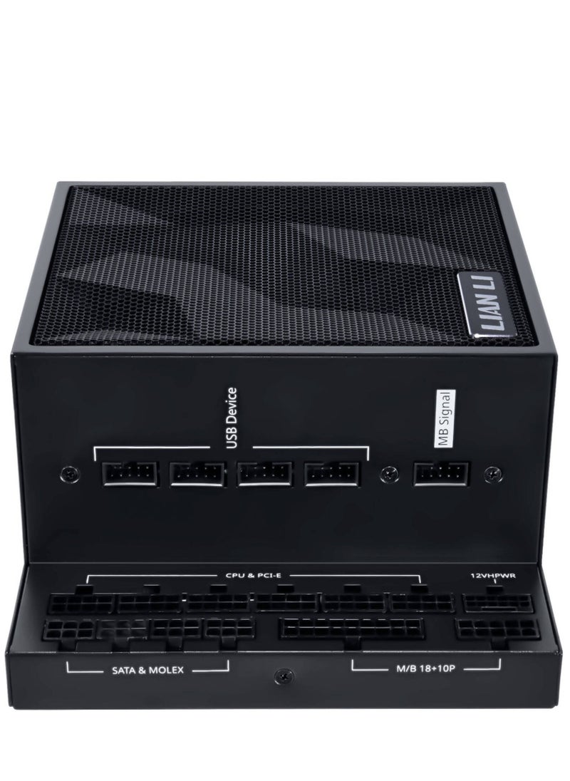 Edge L-Shape Fully Modular Power Supply, 1000W Power, 80 Plus Platinum Certification, 120mm FDB Fan, ATX 3.0 & 3.1 Compliant, PCIe 5.1 Support, Active PFC