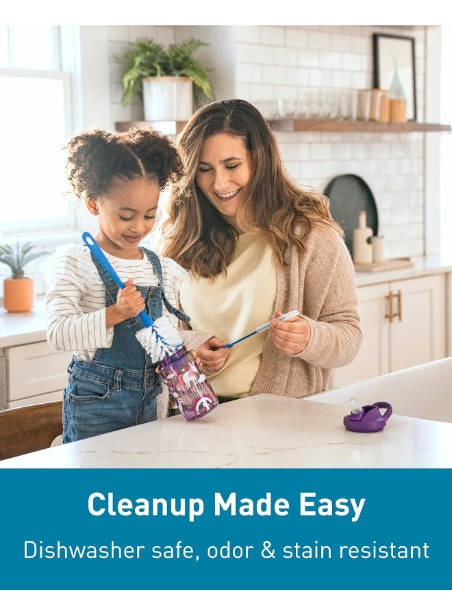 CamelBak eddy+ 14 oz Kids Water Bottle with Tritan Renew â€“ Straw Top, Leak-Proof When Closed, Colorblock Butterflies - Image 5