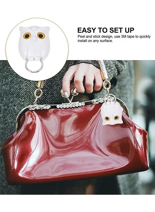 2 Pieces Owl Key Holder Magnetic Night Owl Keyring Holder, Automatic Open Close Eyes Key Holder Key Ring for Office Home Decor Family Friends Gift, Black and White - Image 4