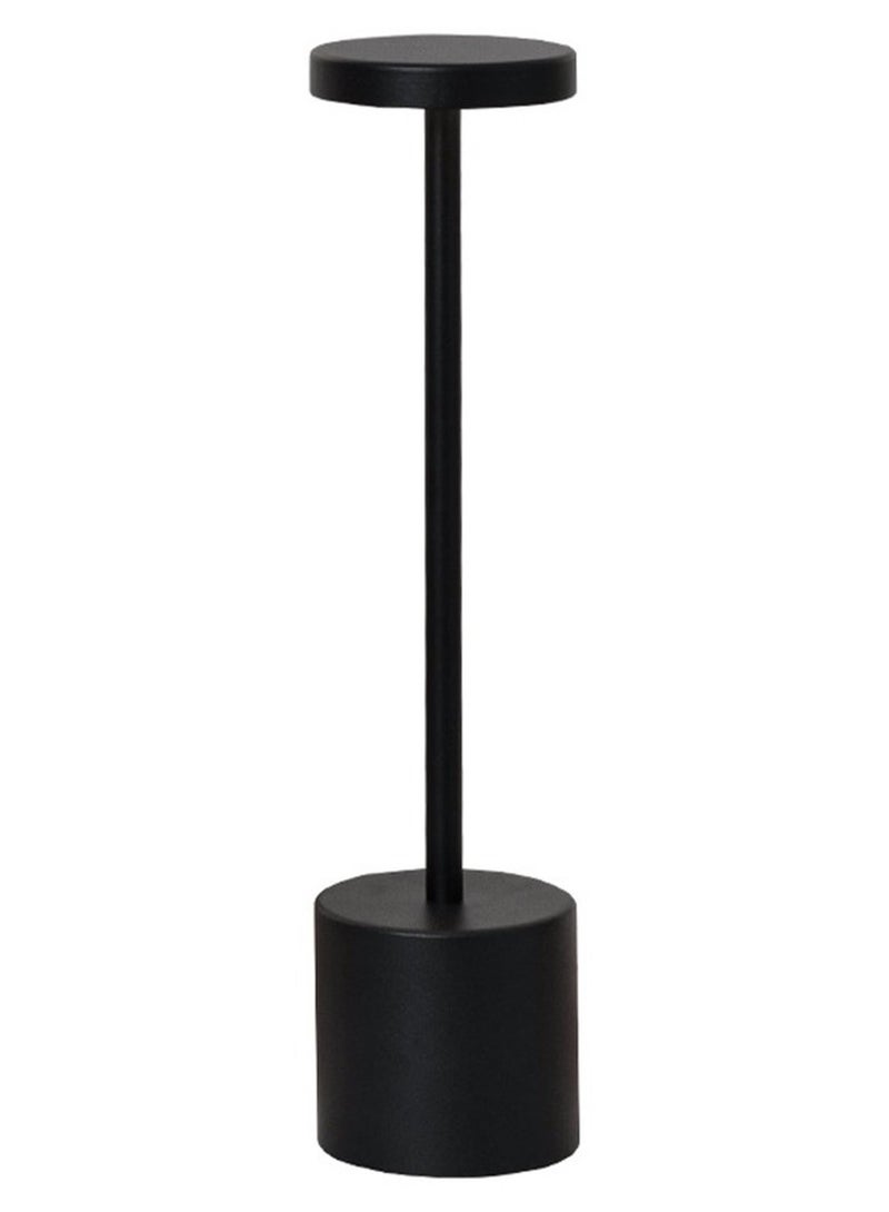 LED Desk Lamp Touch Switch Cordless Desk Lamp USB Battery Rechargeable Black Three Light Colors - Image 1