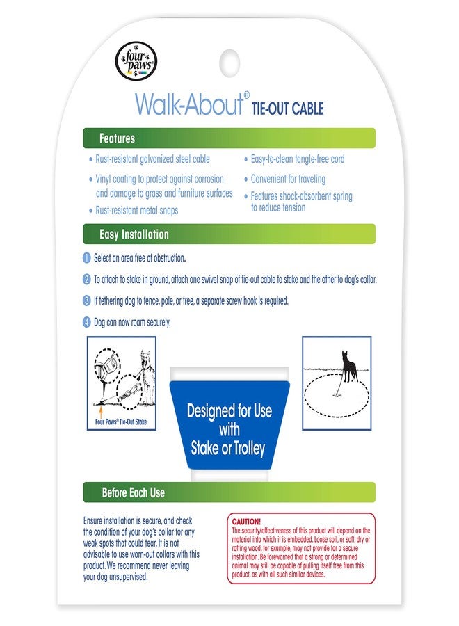 Four Paws Medium Weight Dog Tie Out Cable - Image 5