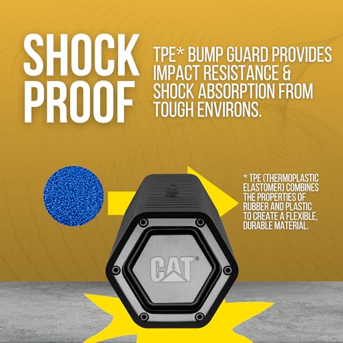 CAT Portable WORKSITE Bluetooth Speakers - Rugged, Heavy Duty Work Speaker with Wireless - Shock Proof, Dust Proof, Water Resistant, Temperature Resistant Jobsite Speaker - Image 2