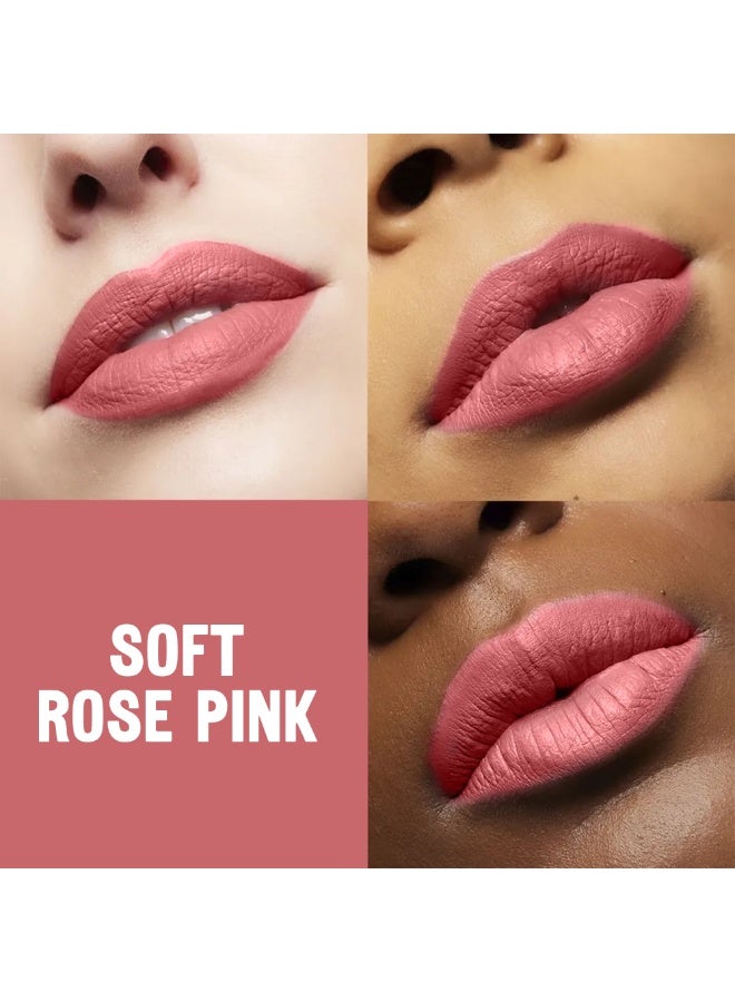 JANIWA Vegan Velvet Mist Matte Lipstick – Soft Rose Pink - Image 2