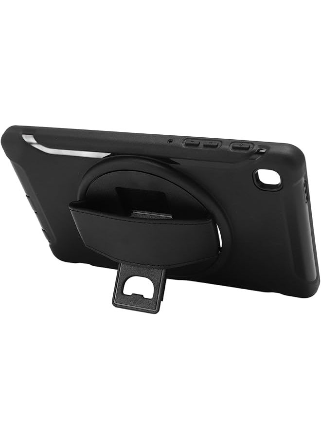 Rugged Tablet Case Hard Drop Lightweight Tablet Protective Case Cutouts With Hand Strap Stand For T225 (Black)
