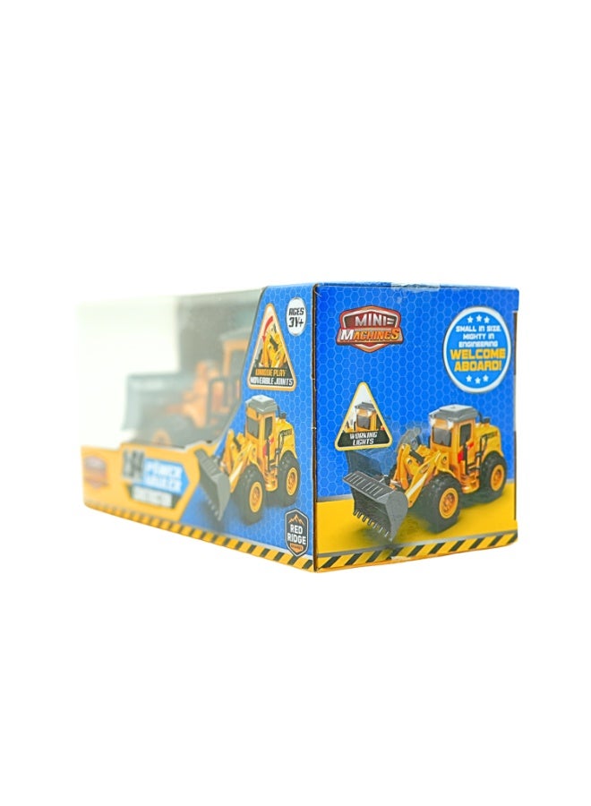Mini Machines ماكينات ميني ميني R/C باور هولر أجزاء متحركة للبناء - لودر انزلاقي | مقياس 1:64 | 4 قنوات | العمر 3 سنوات وما فوق - Image 5