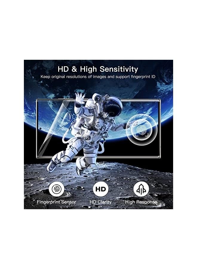 Jetech Screen Protector for Galaxy S23 Ultra 5G 6.8-Inch with Camera Lens Protector, Flexible TPU Film, Fingerprint ID Compatible, Easy Installation, HD Clear, 2-Pack Each - Image 5