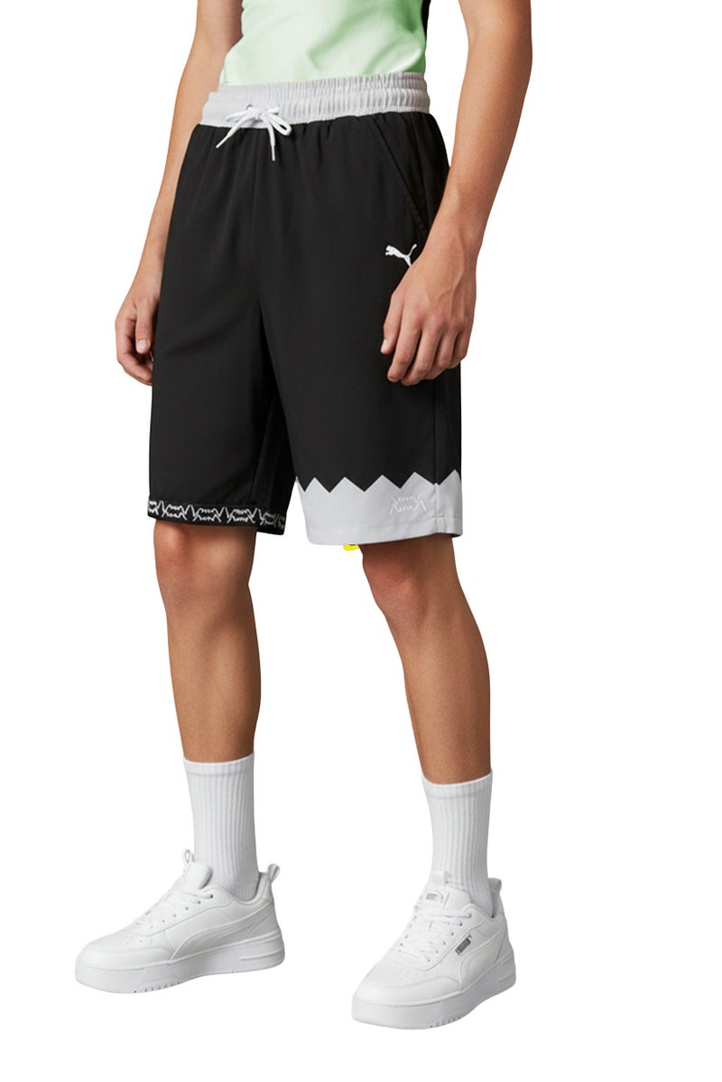 PUMA Kids Boy Sportswear Fit Training Shorts, Black - Image 1